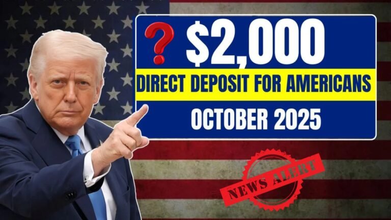 Stimulus Alert October 2025: IRS $2000 Direct Deposit – Here’s What You Must Know