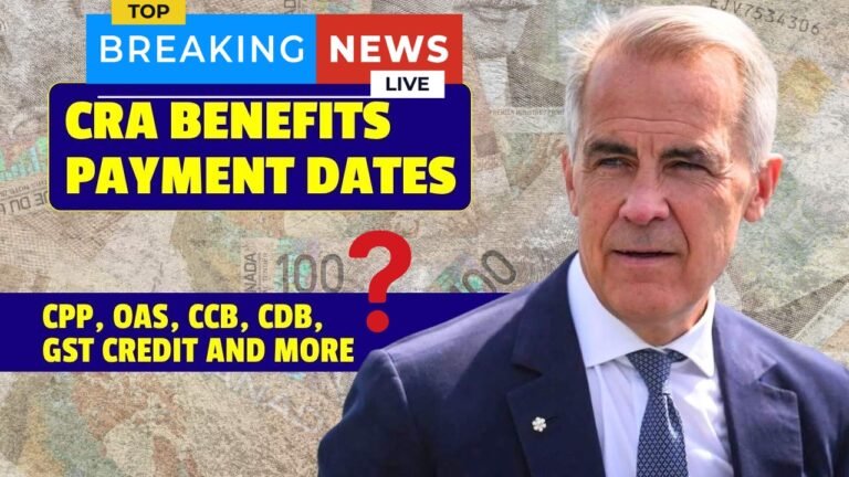 October 2025 Brings 6 New CRA Benefit Payments With Increased Amounts for Recipients