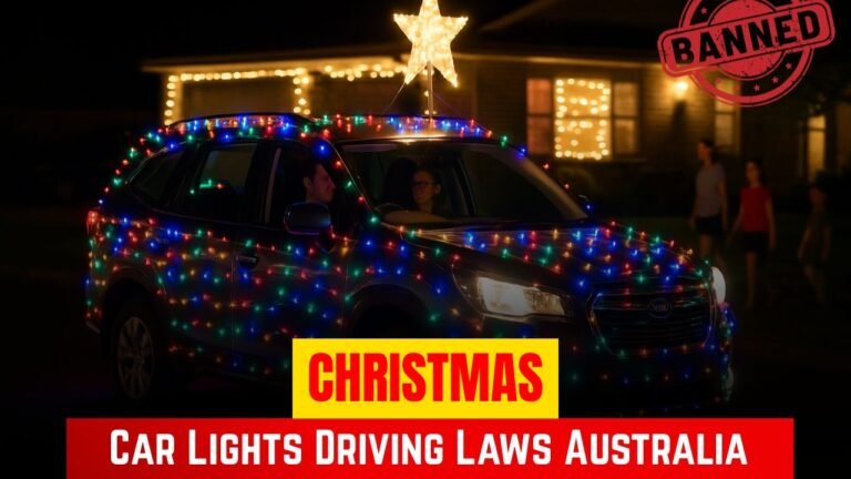 Christmas Lights on Cars in Australia – What the Law Says About Festive Driving