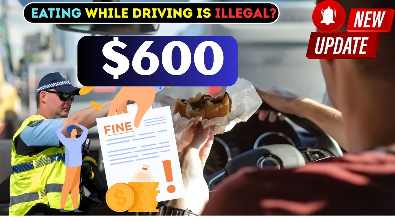 Typical $300 Fines for Eating or Drinking While Driving in Australia 2025
